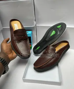 Salvatore Ferragamo Pure Leather Half Shoes