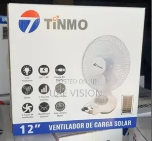 18inches Table Desk Solar Rechargeable Fan Tinmo Solar Rechargeable