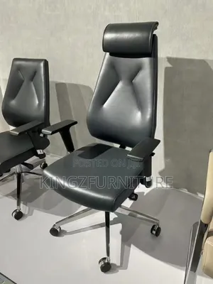 An Executive High-Back Swivel Office Chair