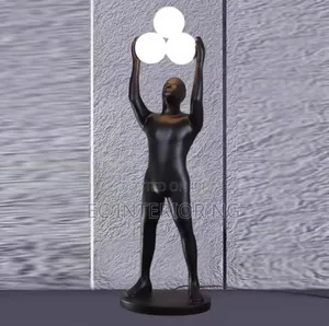 Abstract Art Resin Figure Floor Lamp Model Living Room Luminous Floor