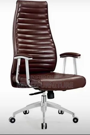 High-Back Ergonomic Leather Executive Office Chair,