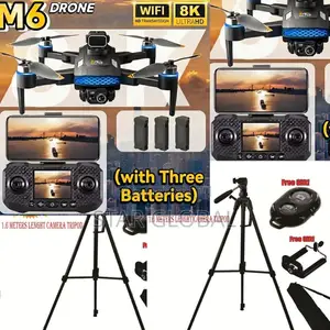 Cinema-Grade Stability: M6 Drone 3batteries and Ultimate Tripod Stand