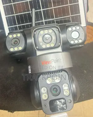 Solar Powered Triple Lens CCTV Camera With Voice Talk