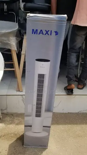 Maxi White Oscilating Tower Fan