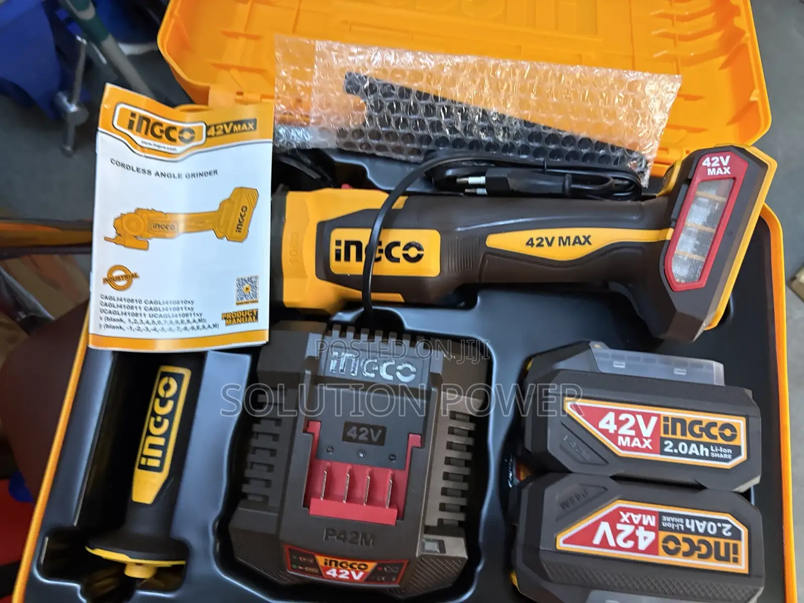 42v Cordless Angle Grinder
