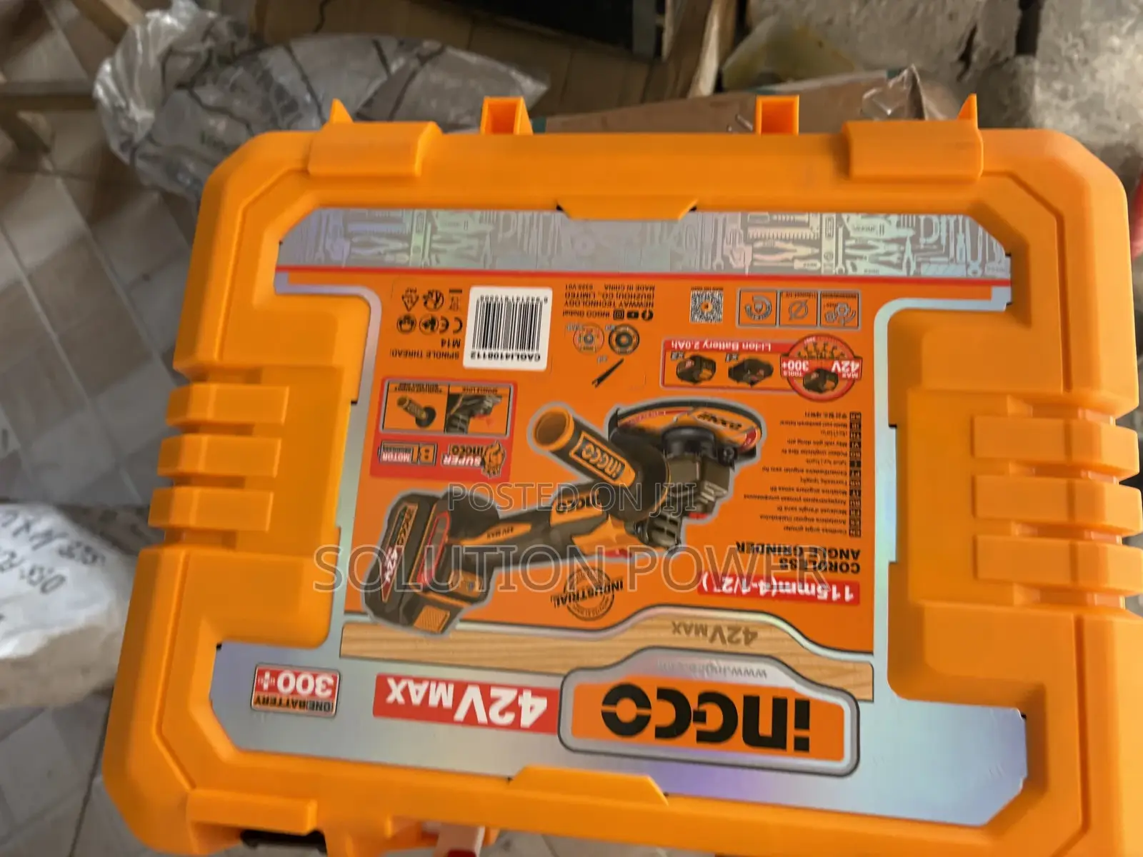 42v Cordless Angle Grinder