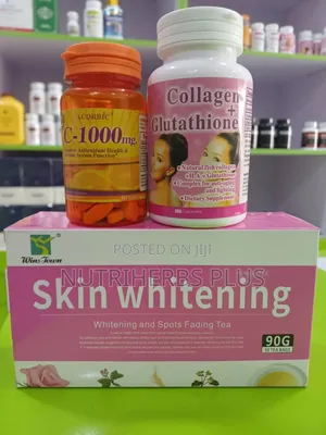 Skin Whitening Tea + Acorbic C+Collagen Glutathione: Natural Skin Glow