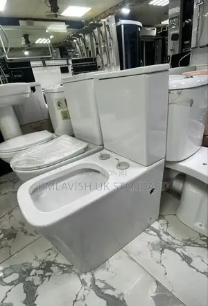 White England Water Closet With Standing Wash Hand Basin