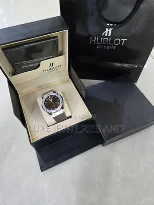 Hublot Automatic Engine Leather Watch for Men (Boxed as Seen)