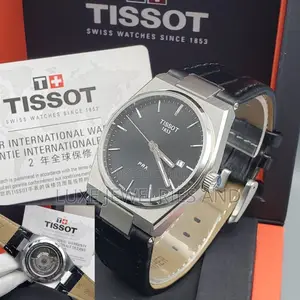 Tissot PRX Powermatic Automatic Engine Leather Watch for Men (Boxed)