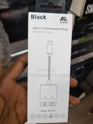 Type-C to 3.5mm Audio+Charge Adapter With Lamp