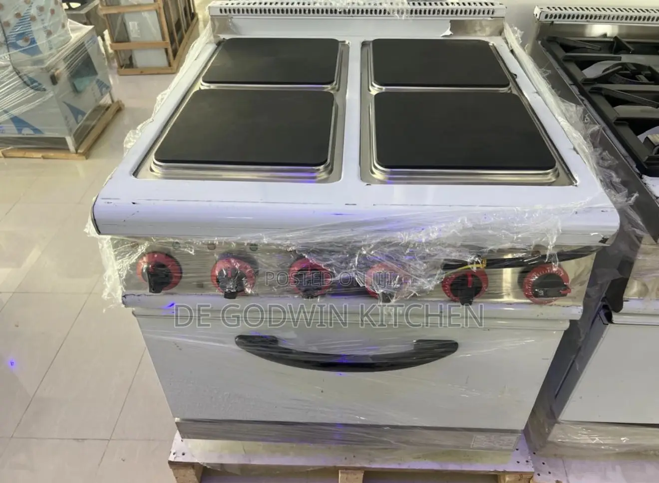 4 Burners Electric Commercial Cooking Range
