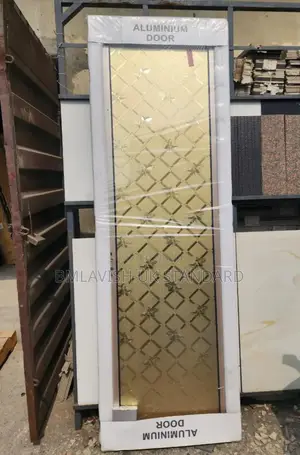 Aluminium Glass Bathroom Door With Locks 750by7ft