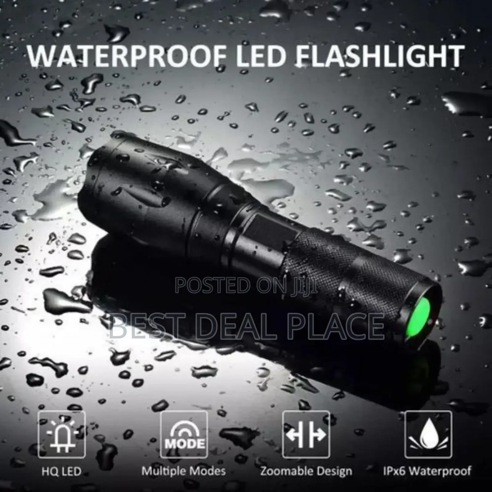 T6 Led Powerful Flashlight – Waterproof Super Bright