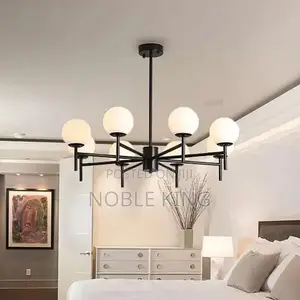 Modern Chandelier Industrial Living Room