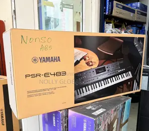 Yamaha PSR-E483 61-Key Portable Keyboard, Lightweight Design, Voices