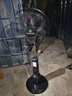 Hamtem Solar Standing Fan (Ac/Dc + Solar Panel)
