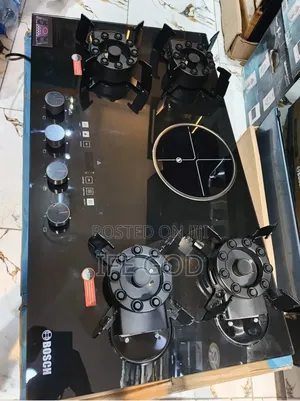 Quality Bosch Built-in Premium Luxury Flips Up 4+1 Gas Electric Hob.