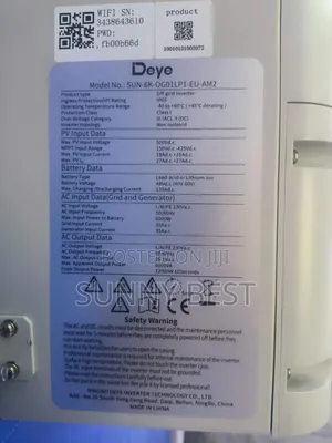 Deye 6kw Hybrid Inverter (6kva) – Powerful Solar Off-Grid Solution