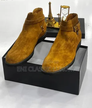 Super High Quality Luxury Men's Ankle Boots Best Quality Well Banded