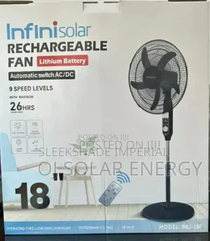 Infinisolar Rechargeable Fan