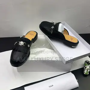 Toga Varilis Genuine Leather Luxury Men's Half Shoes