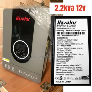 2.2kva 12v Hybrid Inverter. It Has 60a MPPT Charge Controller