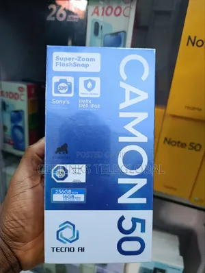 New Tecno Camon 50 256 GB Gray