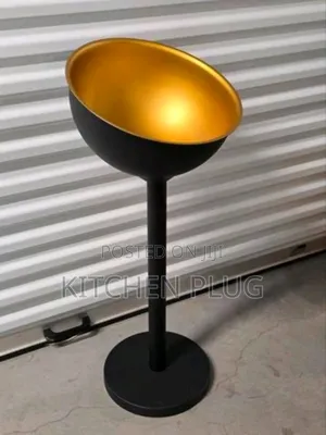 Free-standing, Champagne Or Wine Basin With A Black Gold Interior