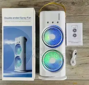 2-in-1 Double Ended Spray Fan / Humidifier and Remote (Rechargeable)