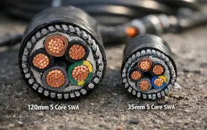 35mm 5core Amourd Cable