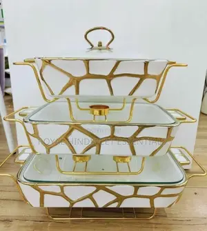 Luxury Ceramic Food Warmer Casserole Dish Set
