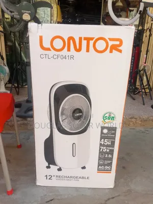 Lontor Rechargeable Water Mist Fan 12 Inches