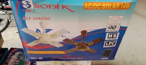 Luxury Ac Dc Solar Ceiling Fan With Remote Control