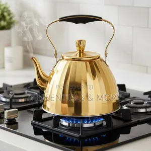 3 Litres Luxury Stainless Steel Gold Whistling Kettle