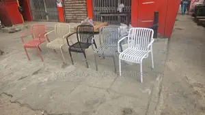 Outdoor Stackable Slat Armchairs