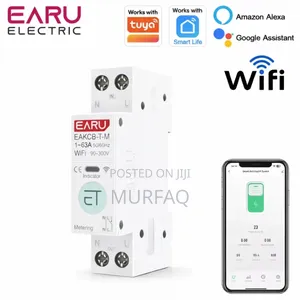 Tuya Wifi Smart Breaker 63a Timer Energy Under Over Voltage Protect