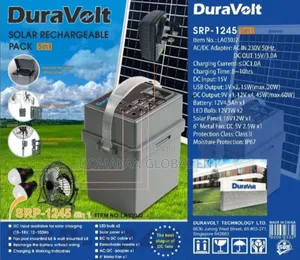 Solar Power Pack With Fan