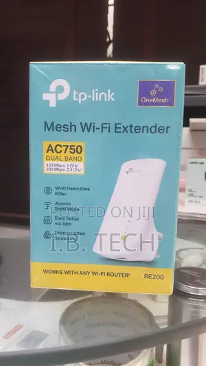 Tp-Link Mesh Wi-Fi Extender Re200 Ac750 Dual Band