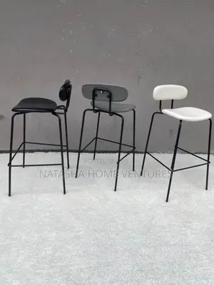 Minimalist Oval-Back Bar Stools