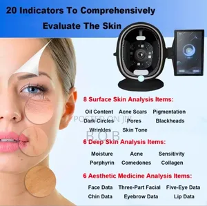 3d Al Intelligent Skin Tester, Facial Analyzer Monitor Machine