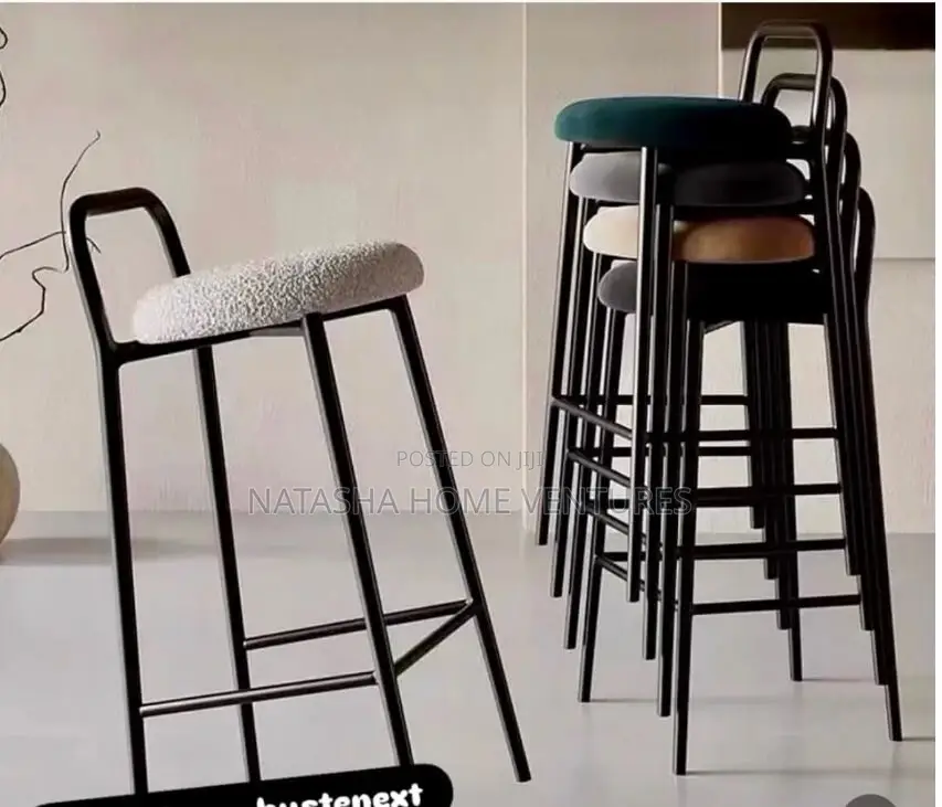 Stackable Boucle Bar Stools Hi