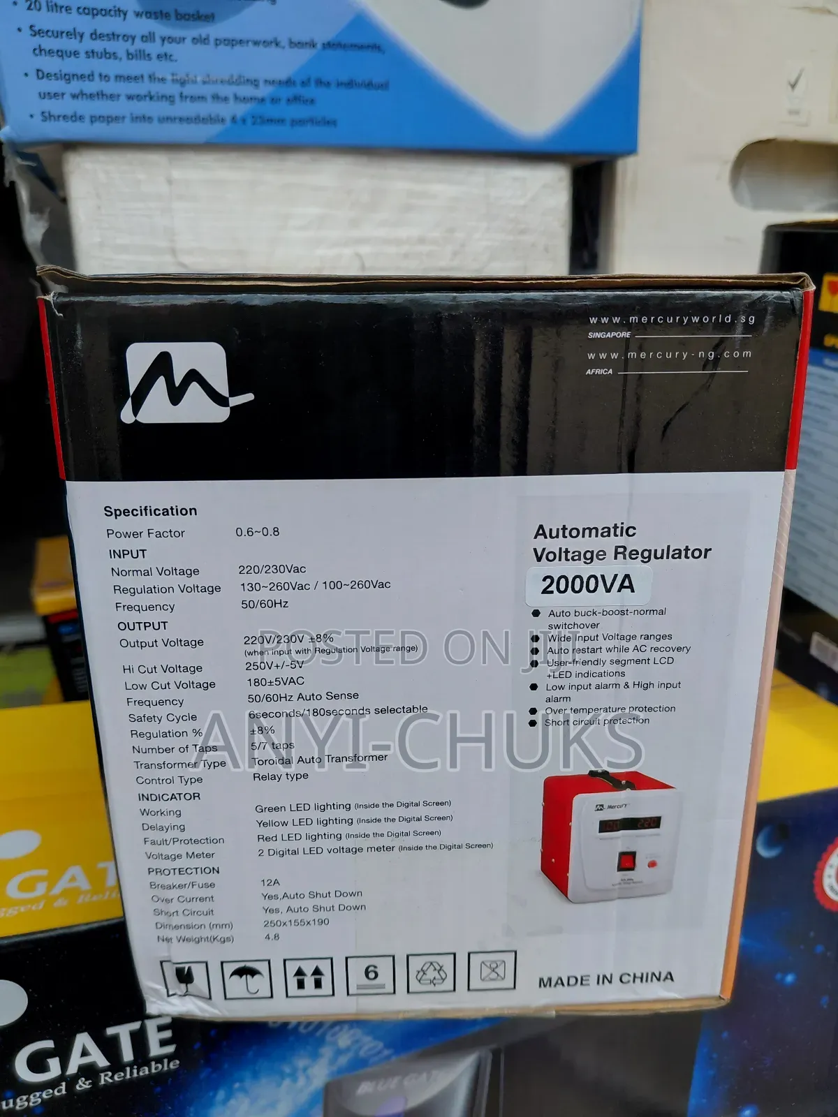Mercury Automatic Voltage Regulator 2000va