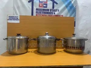 Uk Used Stainless Steel Cookware Big Size Heavy Pot
