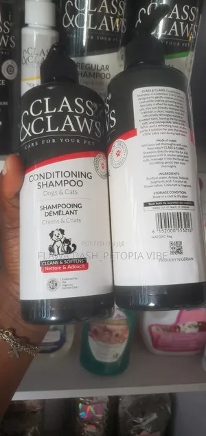 Class Claws Conditioning Shampoo for Dogs Cats Cleans Softens