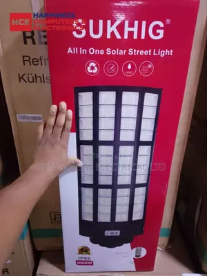 Sukhig 5000w All-in-One Solar Street Light (Super Bright + Control)