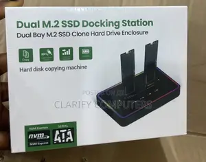 Dual M.2 SSD Docking Station Dual Bay M.2 SSD Clone Hd Enclosure