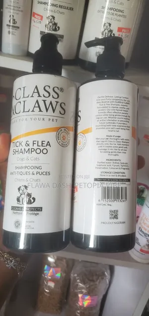 Class Claws Tick Flea Shampoo for Dogs Cats Cleans Protects
