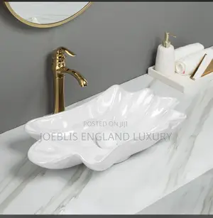 Counter Top Basin Flower Design