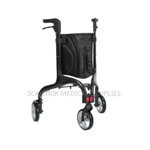 3-Wheeled Tri-Walker Rollator for Lightweight Mobility Support